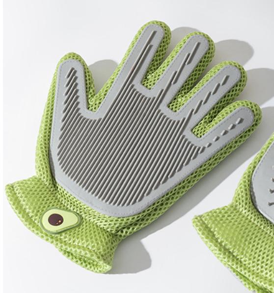 Pet Hair Removal Gloves – Electrostatic De-Shedding Brush