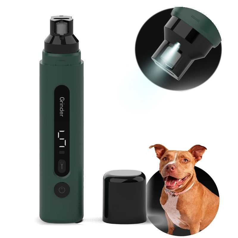 Electric Pet Nail Grinder – Quiet Rechargeable Claw Trimmer