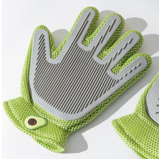 Pet Hair Removal Gloves – Electrostatic De-Shedding Brush