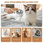 Cat Steam Grooming Brush – Defur & Massage Spray Comb